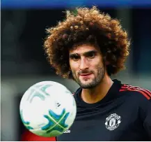  ??  ?? Bad luck: Marouane Fellaini suffered an ankle injury in Manchester United’s 1- 0 win over Southampto­n on Saturday. — Reuters
