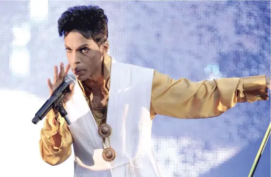  ?? SUN-TIMES FILES ?? “Prince welcomed babies and old people with walkers to his Paisley Park,” Natalie Moore writes. “You wouldn’t make a song request, though.”
