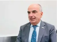  ?? ARCHIVO ?? Gianluca Grippa, embajador UE, en RD habla para DL.