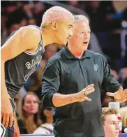  ?? Ringo H.W. Chiu/associated Press ?? Spurs assistant Brett Brown knows all about the pain of rebuilding from his time as coach of the “Process” 76ers.