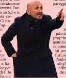  ?? ANSA ?? Luciano Spalletti, 58 anni, prima stagione sulla panchina dell’Inter