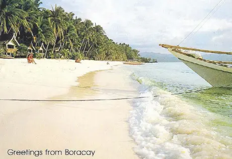 ??  ?? Boracay quickly gained popularity with European visitors.