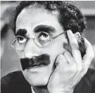  ??  ?? Comic look: Groucho Marx