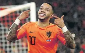  ?? FOTO: GETTY ?? Depay, el gran peligro El holandés está viviendo un momento dulce