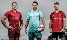  ?? INPHO ?? New look: Munster trio CJ Stander, Conor Murray and Peter O’Mahony