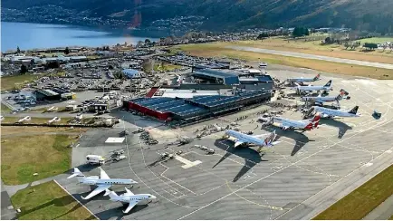  ??  ?? Air New Zealand will increase the number of passenger seats between Wellington and Queenstown Airport, pictured, by about 50 per cent from April.