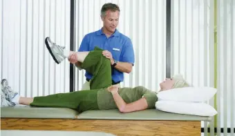  ?? METRO cREATivE cONNEcTiON ?? WORK IT OUT: Physical therapists and their assistants provide skilled care to enhance the lives of their clients.