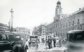  ?? ?? La plaza de la Puerta del Sol madrileña, en 1930