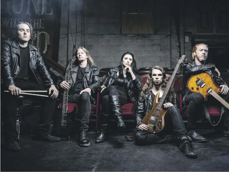  ?? ?? Vancouver power metal band Unleash the Archers is playing ShrEdmonto­n on Saturday at the Mercury Room.