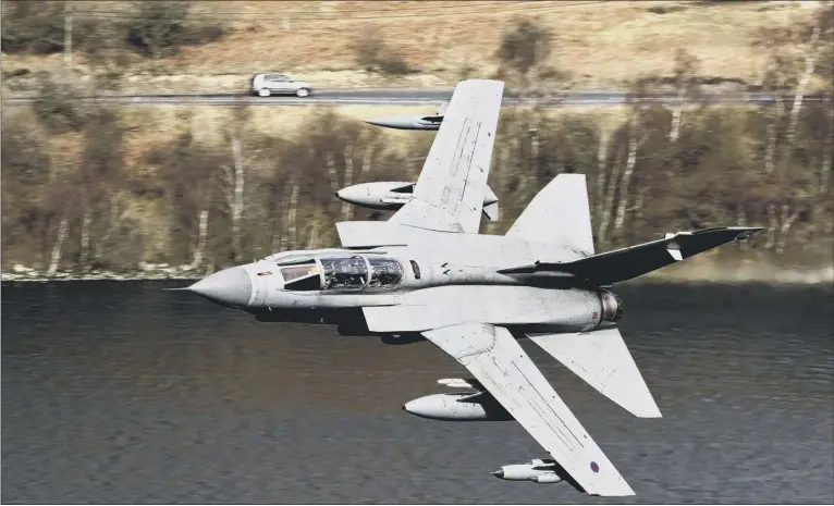  ??  ?? Walter Baxter sent in this impressive picture of a Tornado GR4 on a low-level flying sortie over St Mary’s Loch in the Borders