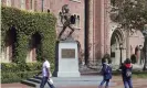  ?? Photograph: Reed Saxon/AP ?? USC has resisted shutting down its fraterniti­es, which are a big part of the school’s social scene.
