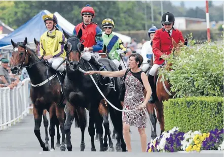  ?? Photo: Trish Dunell ?? Close call: Serena Miss won the Matamata Breeders Stakes yesterday after a protest was dismissed.
