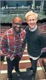  ?? AP ?? Lucian Msamati (left) and Adam Gillen, the stars of the theater play Amadeus.