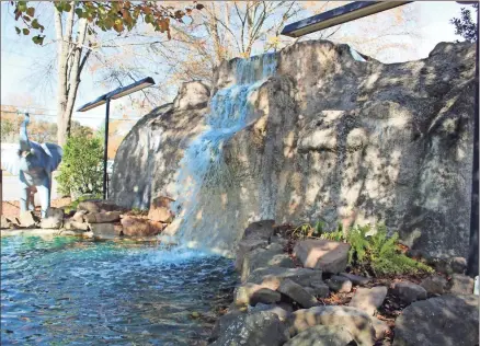  ?? Peyton Elliott ?? The old waterfall will remain on the putt-putt course as Go Time! Family Fun, 3349 Alabama Highway, prepares for its opening in December.