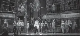  ?? | LIZ LAUREN ?? Paramount Theatre’s production of “In the Heights” re-creates the cityscape set used on Broadway.