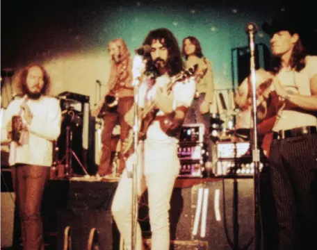  ?? CAL SCHENKEL / PHOTO COURTESY MAGNOLIA PICTURES ?? THROUGH THE YEARS: AlexWinter’s documentar­y ‘Zappa’ makes use of footage from Frank Zappa’s vast archive.