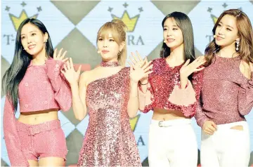  ??  ?? Girl group T-ara has taken legal action to defend its right to the team name in a trademark.