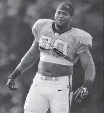  ?? CANADIAN PRESS FILE PHOTO ?? Frank Alexander was suspended three times for failed drug tests related to marijuana use while playing for the Carolina Panthers.