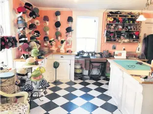  ??  ?? The Hat Junkie studio in Lunenburg. ANNA SHOUB