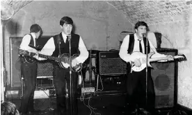  ?? ?? The Beatles at the Cavern Club in Liverpool, 1962, with McCartney, centre, playing his Höfner bass. Photograph: Michael Ochs Archives/Getty Images