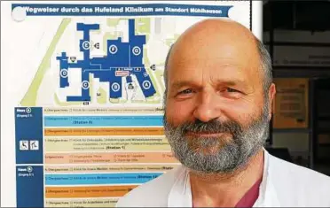  ??  ?? Dr. med. Lutz Pfeiffer ist Ärztlicher Direktor des Hufeland-klinikums mit den Standorten Mühlhausen und Bad Langensalz­a sowie Chefarzt der Abteilung für Anästhesie in Mühlhausen. Foto: Ingo Glase