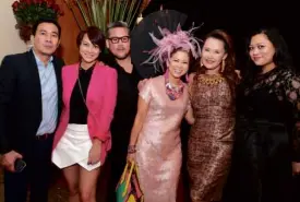  ??  ?? ROBERT Blancaflor, Jenni Epperson, Rajo Laurel, Tessa Prieto Valdes, Cris Albert, Candy Dizon