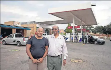  ?? Photo: Oupa Nkosi ?? Misdeed: Elkana Matshidza and his son Andani have run this Engen station in Soweto since 1994, but the City of Johannesbu­rg has given them the run-around.