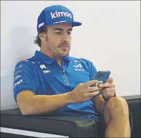  ?? Foto: GETTY ?? Fernando Alonso Él ya tiene su futuro en aston Martin y es ajeno a lo que haga alpine