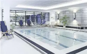  ??  ?? An indoor saltwater pool will be included among the amenities at the Chartwell Wescott, scheduled to open in early 2019.