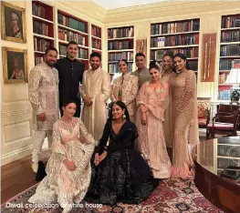  ?? Diwali celebratio­n at white house ??