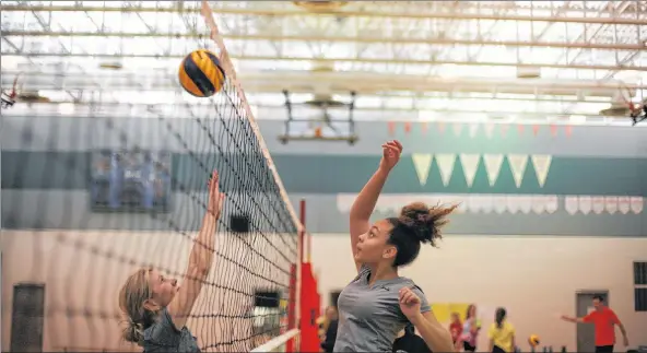  ?? LAURA REDMAN ?? The volleyball club in Digby has experience­d a lot of growth in recent years.