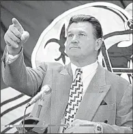  ?? AP file photo ?? was named head coach of the New Orleans Saints in 1997 after an 11-year tenure with the Chicago Bears. Ditka coached the Saints until 1999, then worked for ESPN from 2004-2016.