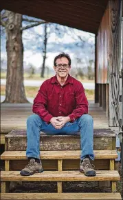  ?? COURTESY ?? Jerry Grillo, seen here at an outdoor stage near his home in Sautee Nacoochee, is the author of a new biography of Atlanta musician Bruce Hampton.