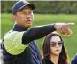 ?? AP ?? Tiger Woods and thengirlfr­iend Erica Herman at the JP McManus Pro-Am in Limerick, Ireland, on July 4, 2022.