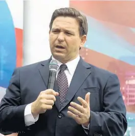  ?? FILE ?? Last week, Gov. Ron DeSantis announced plans to reactivate Florida’s long-defunct civilian militia, a 200-volunteer unit.