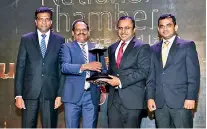  ??  ?? Union Assurance team receiving the First Runner-up award for Excellence in Corporate Governance