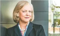  ?? AP ?? Meg Whitman le puso fin a seis turbulento­s años que vieron a Hewlett Packard Entreprise dividida en cuatro.