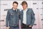  ?? CP PHOTO JONATHAN HAYWARD ?? Pat and Mike Downie, brothers of the late Gord Downie are seen at the Juno Gala Dinner and Awards show.