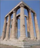  ??  ?? STEP BACK IN TIME: Thandi Welman visited the Olympian temple of Zeus in Athens.