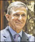  ??  ?? National Security Adviserdes­ignate Michael T. Flynn and the Russian ambassador spoke on the phone, a spokesman says.