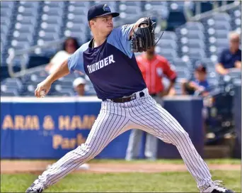  ?? KYLE FRANKO — TRENTONIAN PHOTO ?? Clarke Schmidt, the Yankees’ No. 2prospect, made his debut in Trenton last August.