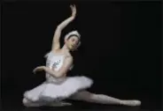  ?? SHERMAN CARSON PHOTO ?? Audrey Burkhardt, age 18 of Warrensbur­g, is Princess Odette, the White Swan, in the upcoming production of Swan Lake by The Adirondack Ballet Theater.