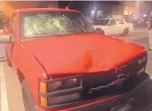  ?? COURTESY OF APD ?? Police found this truck— suspected in the hit-andrun wreck that resulted in the death of local cyclist Ron Brinkley — after a Crime Stoppers tip.