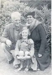  ??  ?? Far left: Grant Millar with a photograph of his great uncle Charles, aged one, in 1895 with father William and mother Grace May. Left: Charlie Caw with wife Sarah and daughter Sheila. Pictures: Gareth Jennings.