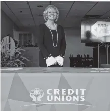  ?? COLIN MACLEAN/JOURNAL PIONEER ?? Sarah Miller, general manager of Summerside’s Consolidat­ed Credit Union, recently announced a new satellite office of the financial institutio­n will be built at Credit Union Place.