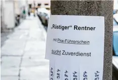  ?? Foto: IG Bau ?? Arbeiten im Alter: Viele Rentner sind auf einen Minijob angewiesen, um über die Runden zu kommen.