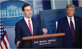  ?? Photograph: Mandel Ngan/AFP via Getty Images ?? Jared Kushner at a White House briefing on the response to the Covid-19 crisis on 2 April.