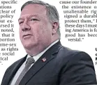  ?? Photo / AP ?? US Secretary of State Mike Pompeo