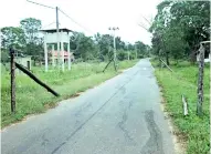  ??  ?? The authoritie­s have constructe­d electrifie­d fences to keep wild elephants out of the village