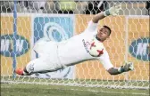  ?? PICTURE:LEON LESTRADE ?? SuperSport goalkeeper Ronwen Williams denied Cape Town City in the penalty shoot-out to win the MTN8 final at Moses Mabhida Stadium on Saturday.